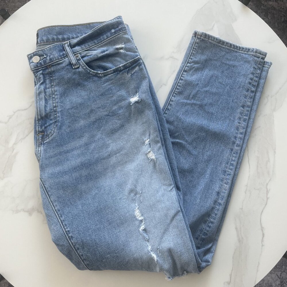 Men's Athletic Skinny Stretch Distressed Abercrombie Jeans